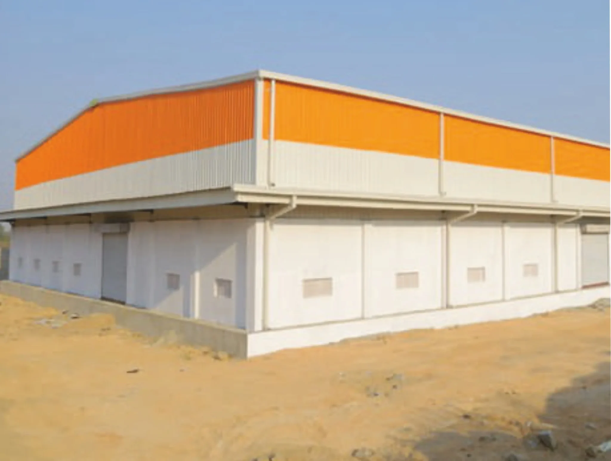 Industrial warehouse built with PEB steel structure